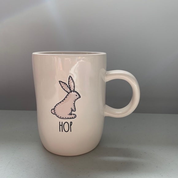 Rae Dunn HOP Easter Pink Bunny Mug - NEW - Picture 1 of 6